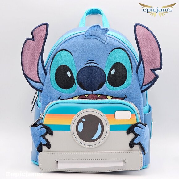 Loungefly Disney Lilo & Stitch Figural Stitch with Camera Mini Backpack main image 4